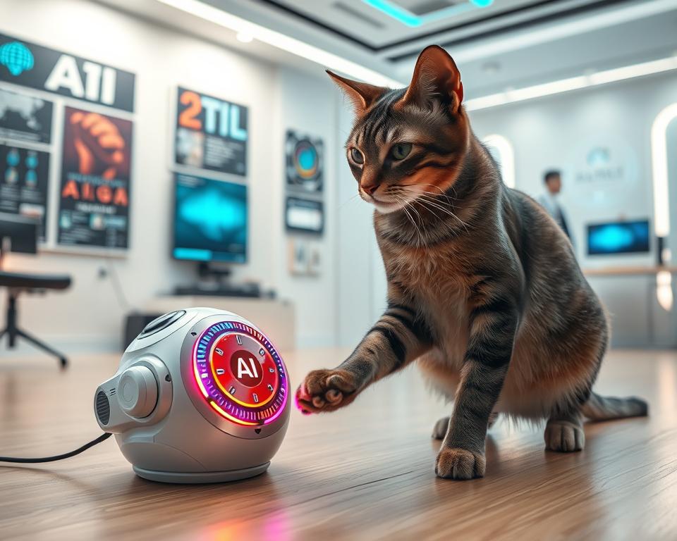 tréning mačky založený na umelej inteligencii