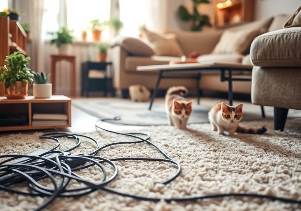 Skrytie elektrických káblov pred mačkou – Všetko, čo o tom potrebuješ vedieť!