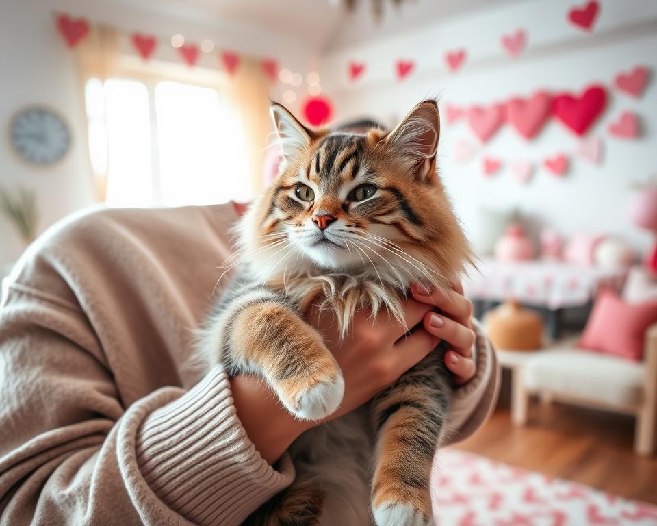 valentínska láska k mačke