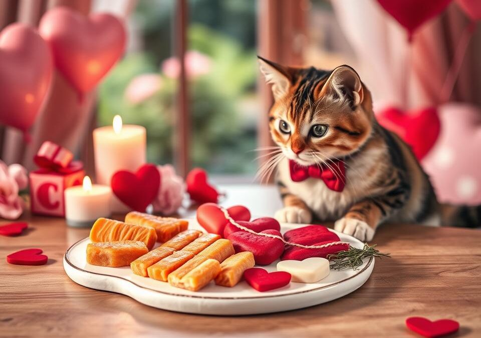 Valentínske menu pre mačku – bezpečná a chutná odmena