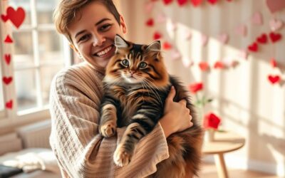 Mačací blog 22 Valentín a mačky – čas na objímanie