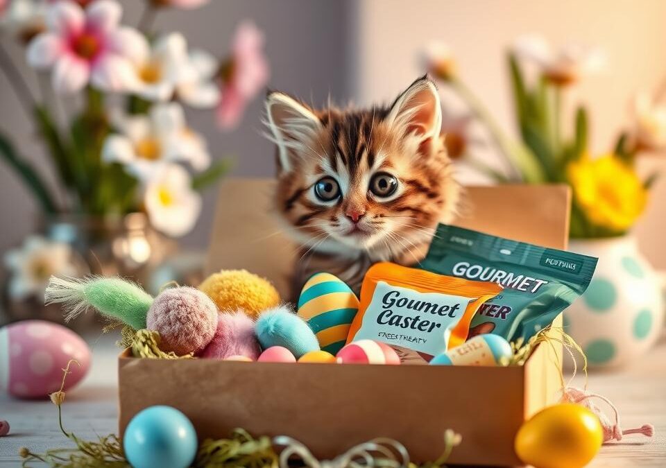 Veľkonočný darčekový box pre mačku – čo doň vložiť?