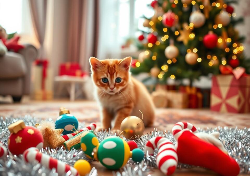 Vianočné nápady na hračky pre mačky
