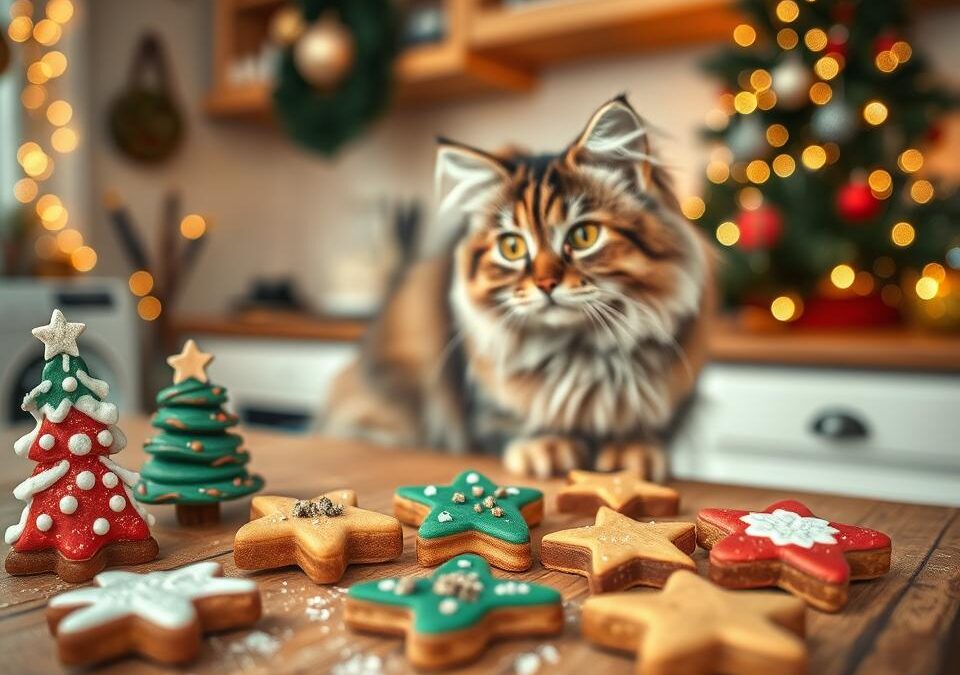Priprav domáce vianočné maškrty pre svoju mačku