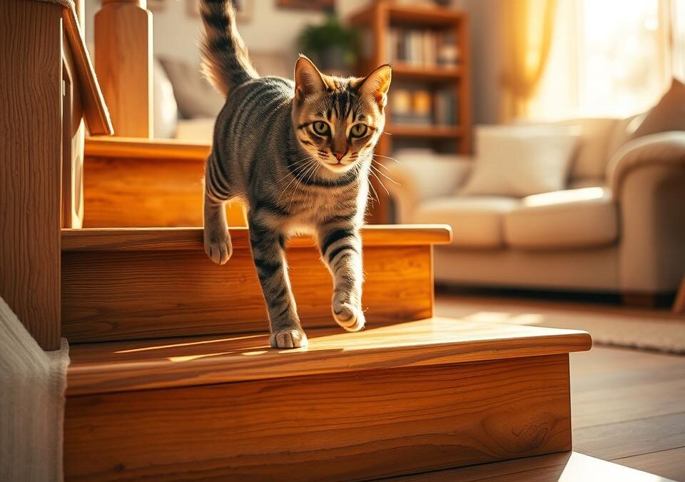 Vplyv chôdze po schodoch na mačku – Všetko, čo o tom potrebuješ vedieť!