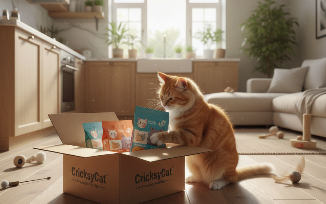 Predplatné mačacieho krmiva CricksyCat – prečo sa oplatí?