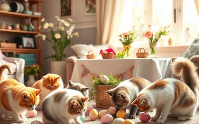 Veľkonočné ozdoby a mačky – čo nikdy nepoužívať
