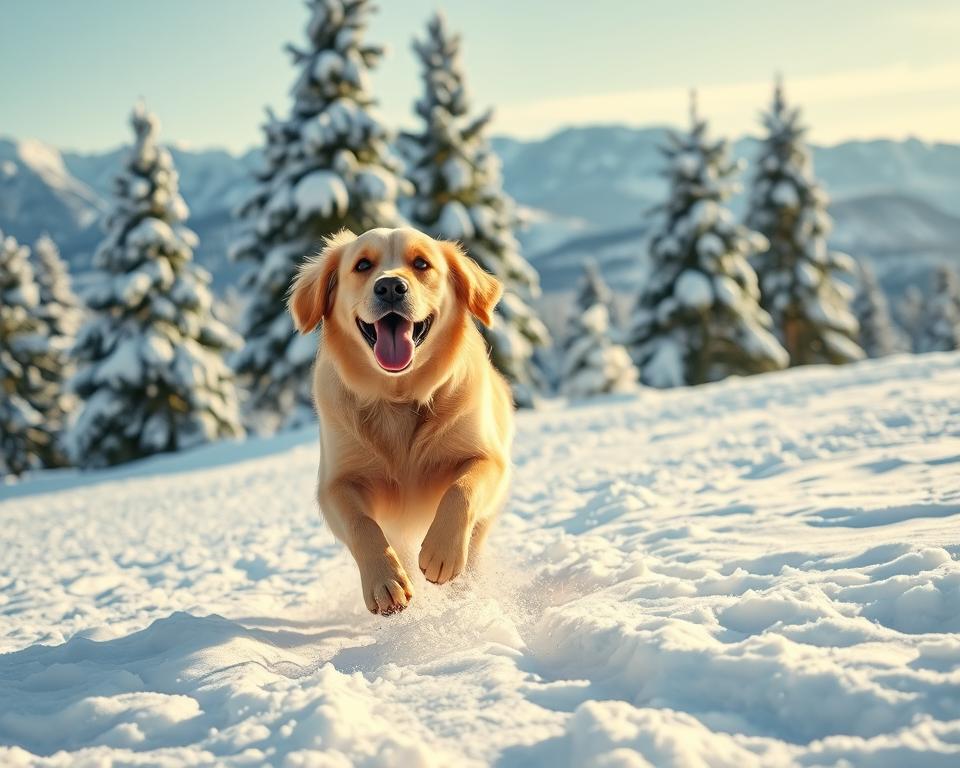 zimná potreba pohybu psa