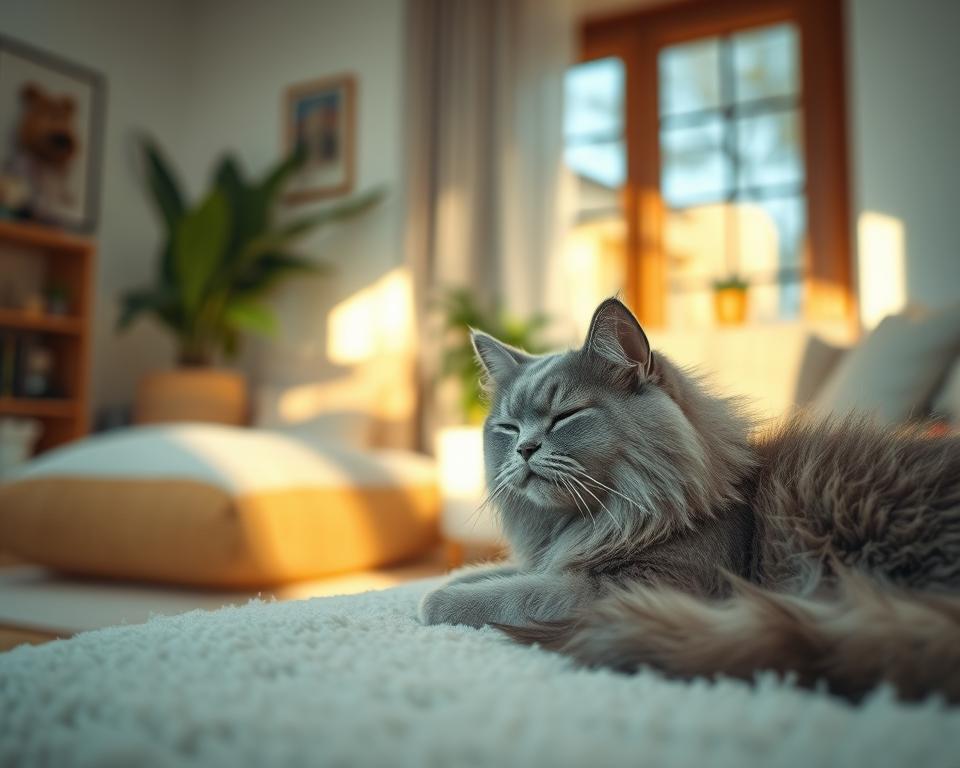 znižovanie hluku pomocou relaxácie u mačiek