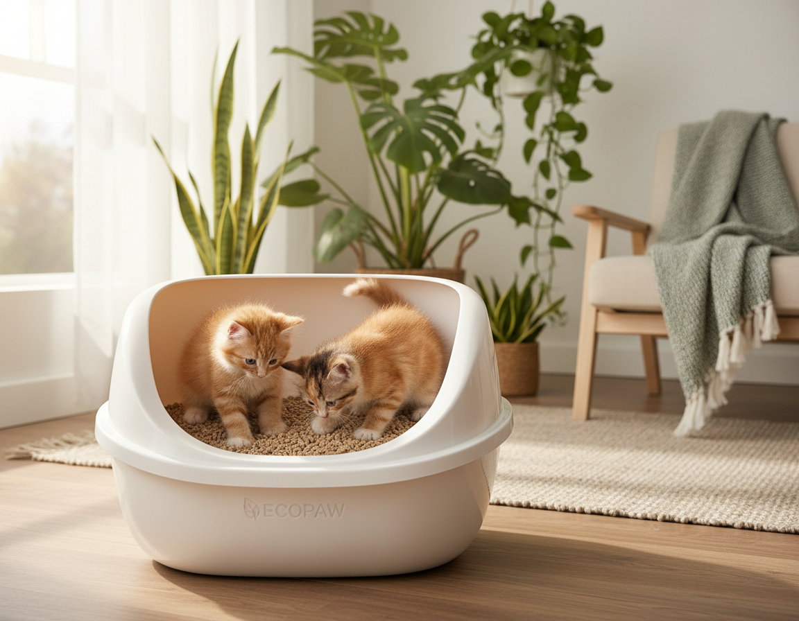 biologicky rozložiteľná podstielka pre mačky