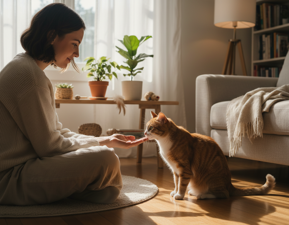 budovanie-dovery-u-macky budovanie dôvery u mačky