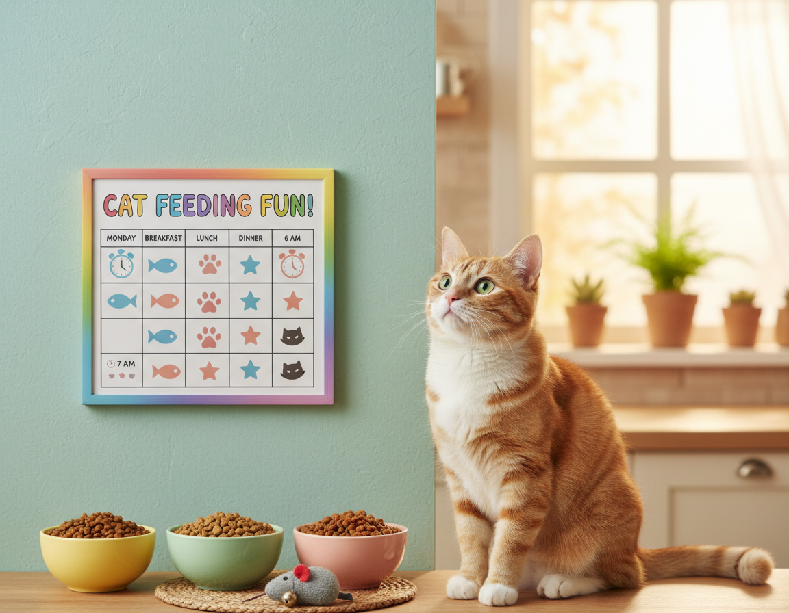 Denný rozvrh kŕmenia mačky – Všetko, čo o tom potrebuješ vedieť!