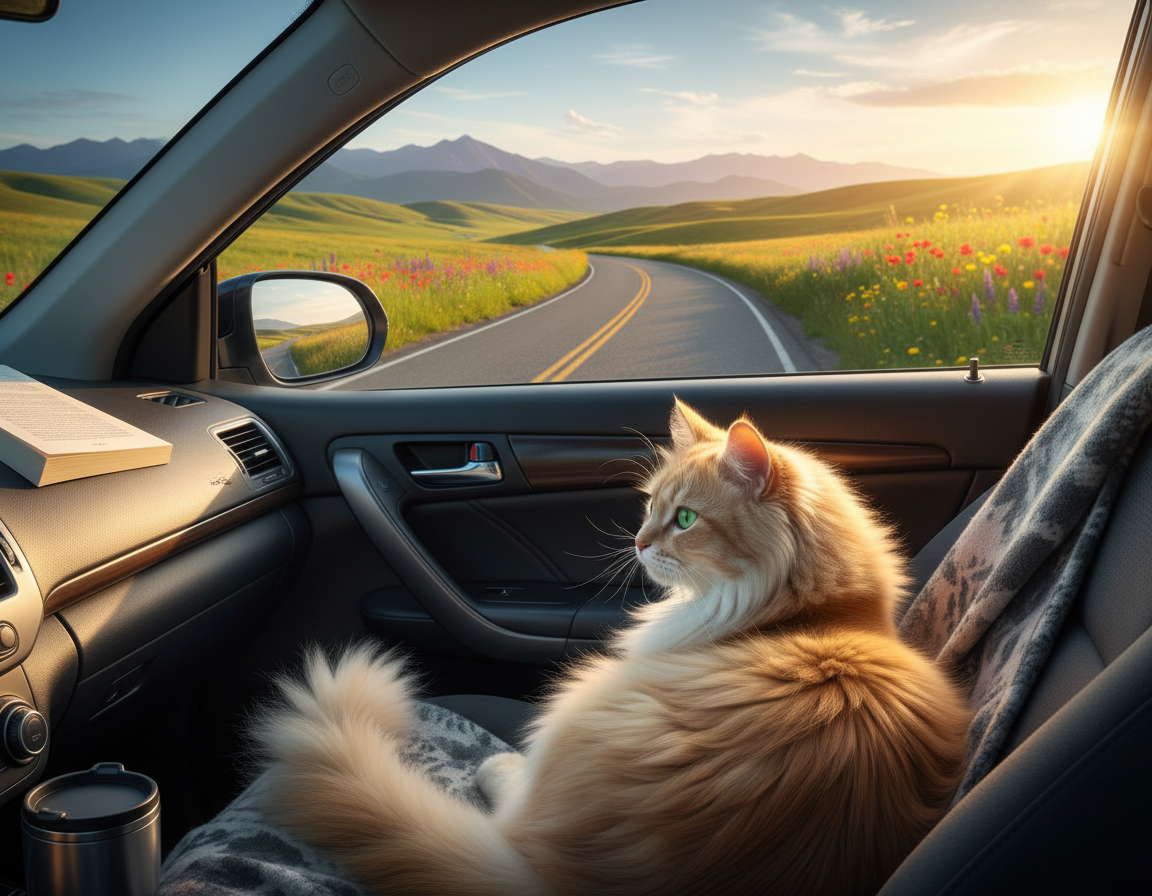 dlha-cesta-autom-s-mackou dlhá cesta autom s mačkou