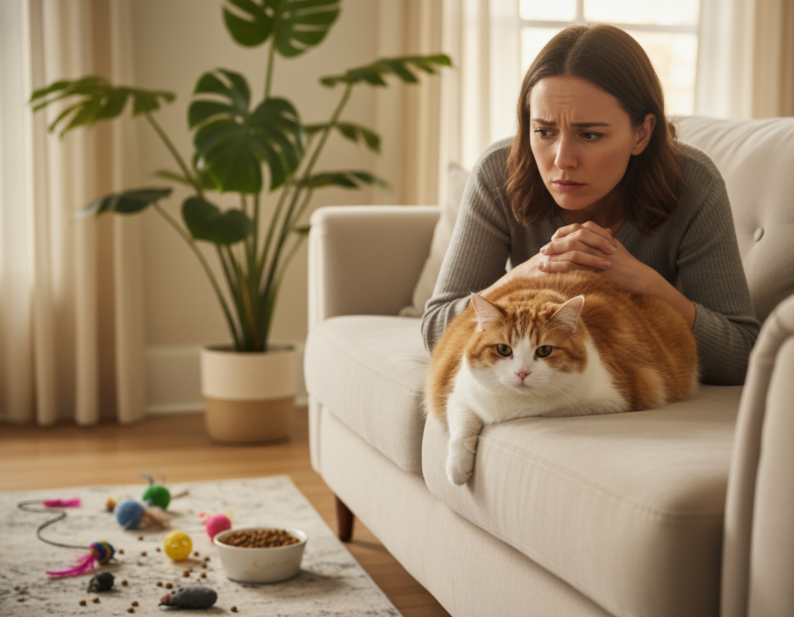 dôsledky nedostatku pohybu u mačiek