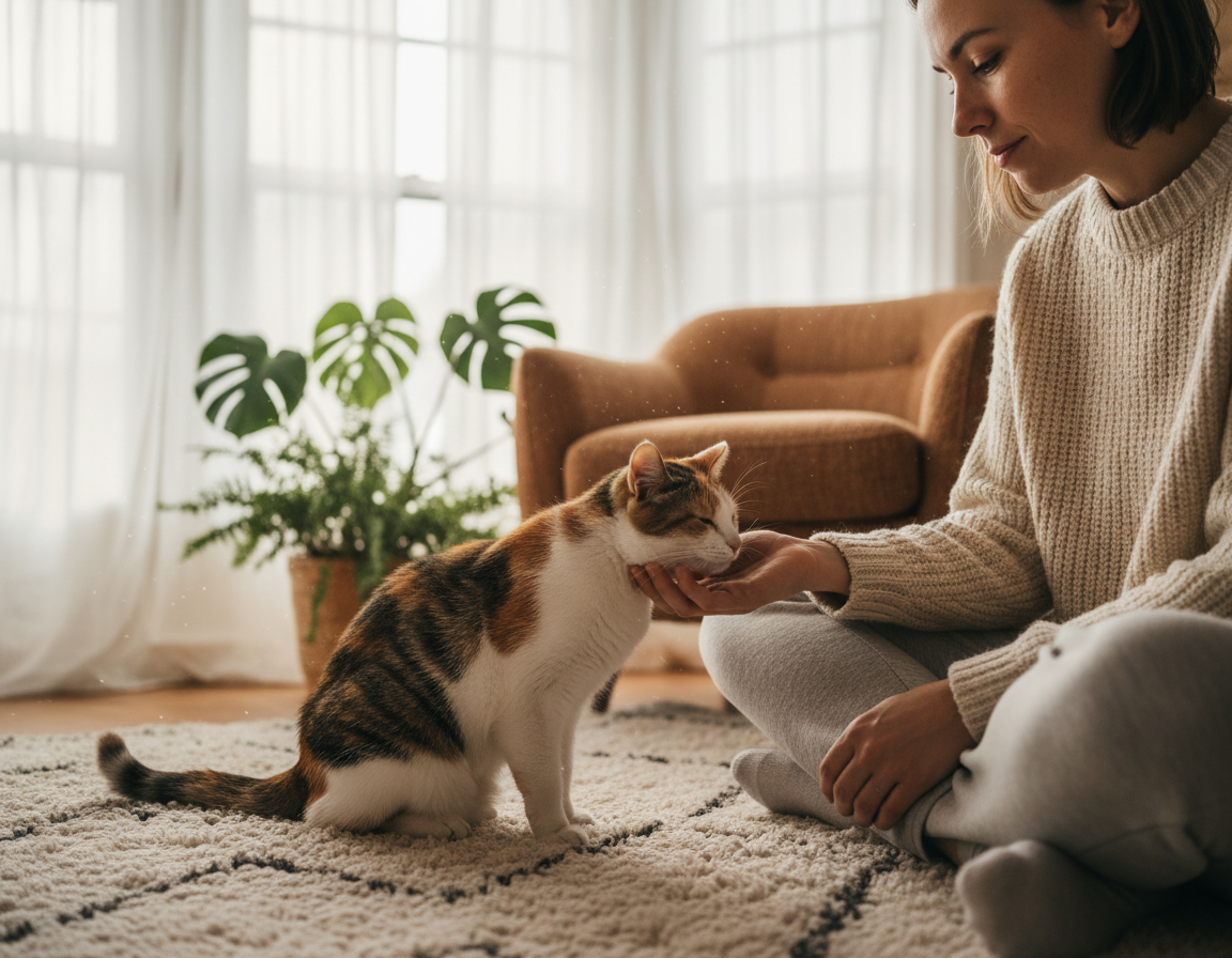 empaticke-spravanie-macky empatické správanie mačky