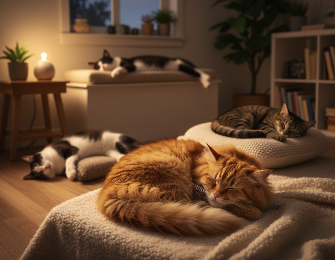 fázy hlbokého spánku mačky