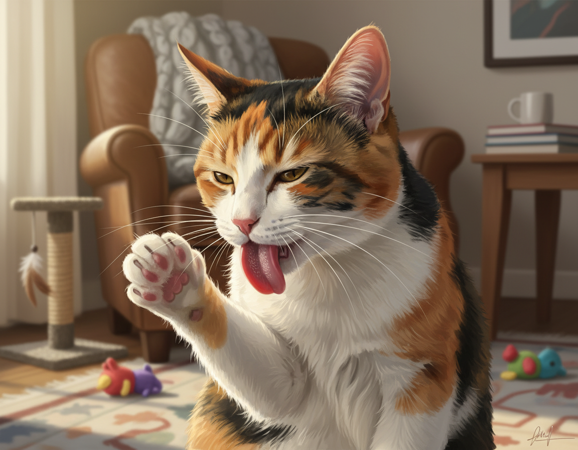 hygienické rutiny mačky