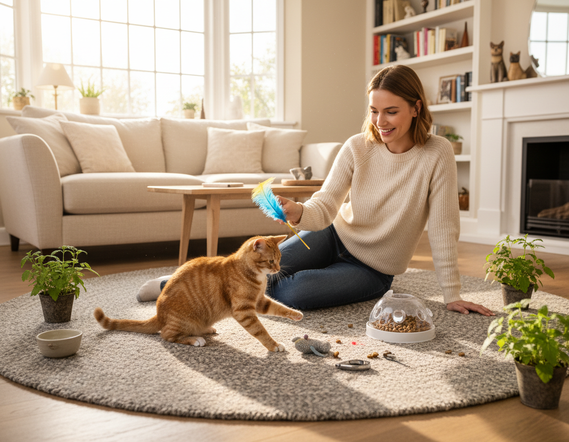 interaktívny tréning pre mačky