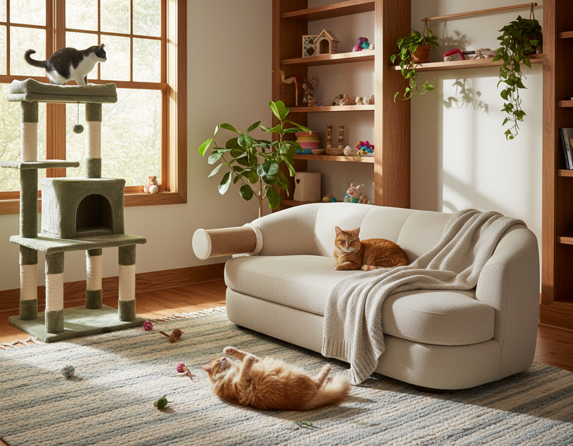 Nábytok priateľský k mačkám – Všetko, čo o tom potrebuješ vedieť!