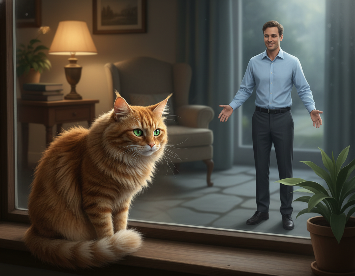 nedôvera mačky voči cudzím ľuďom