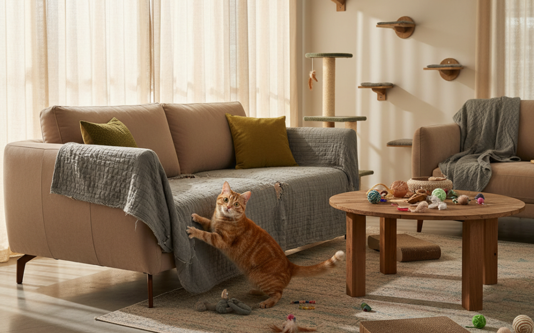 Ochrana nábytku pred mačkou – Všetko, čo o tom potrebuješ vedieť!