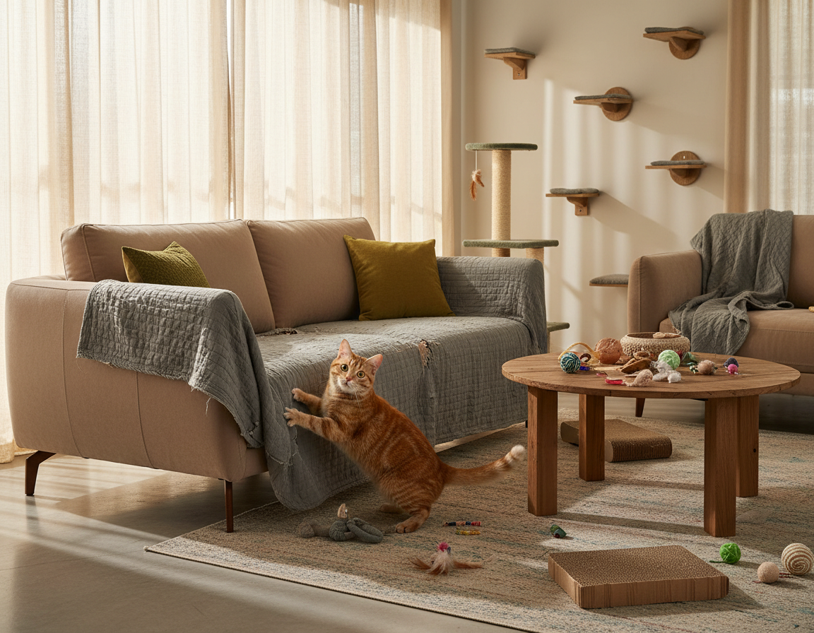 ochrana nábytku pred mačkou