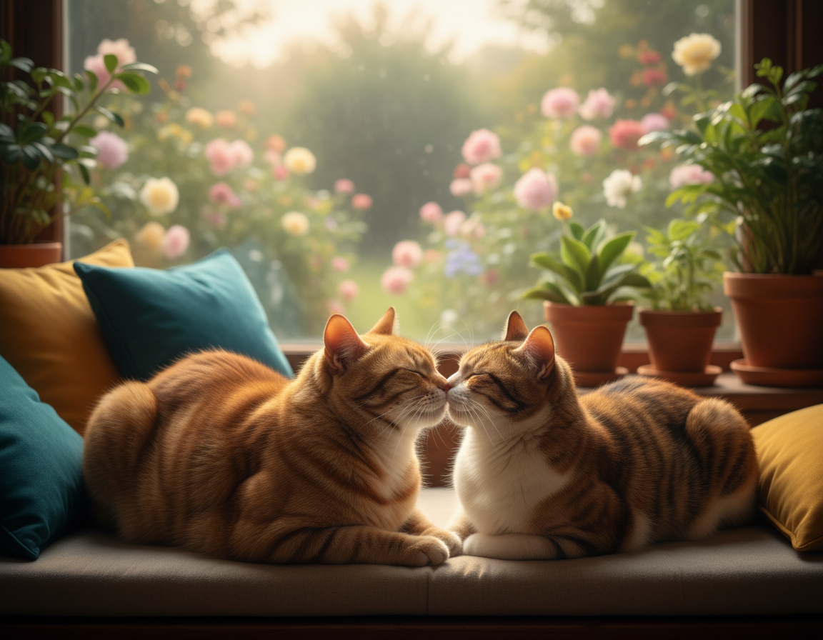 prejavovanie lásky u mačiek