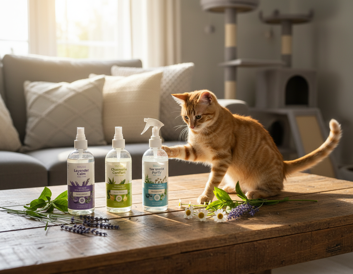 prírodné dezinfekčné prostriedky pre mačky