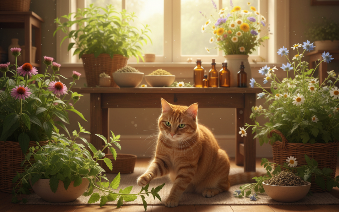 Prírodné posilnenie imunity mačky bylinami – Všetko, čo o tom potrebuješ vedieť!