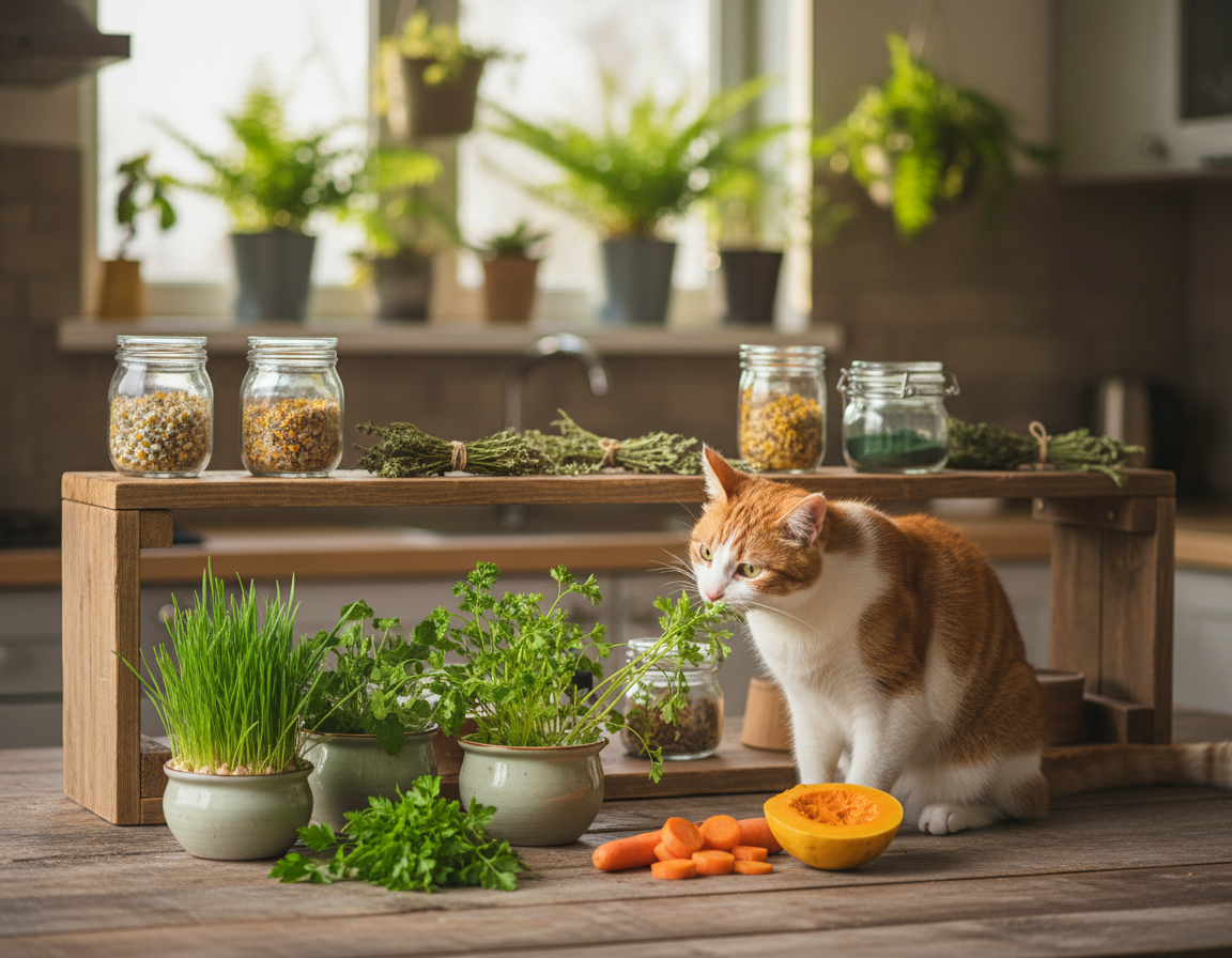 prírodné zdroje vitamínov pre mačky