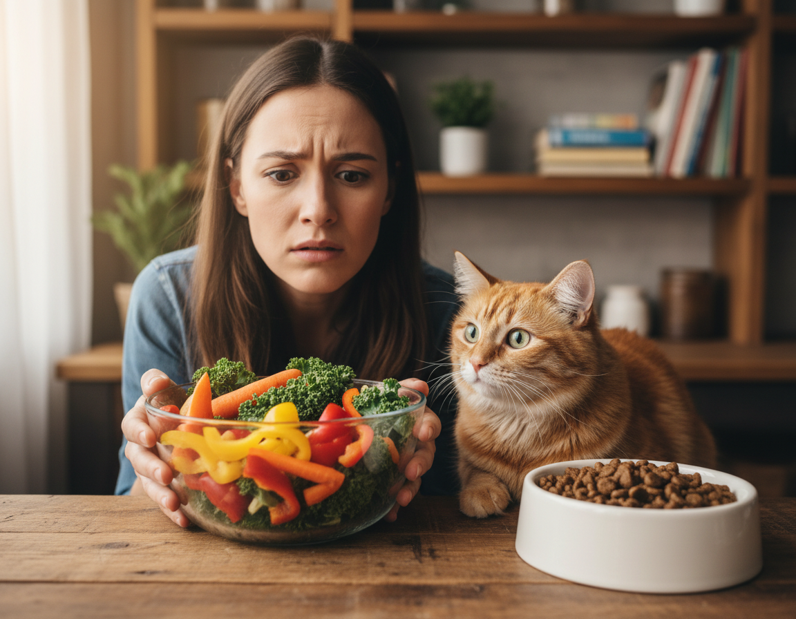 riziká vegetariánskej stravy u mačiek