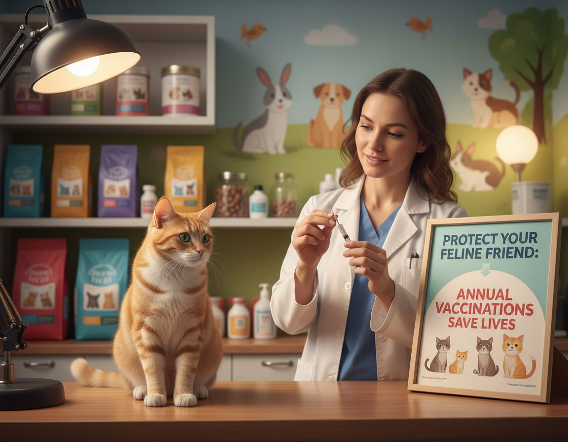 ročné očkovania mačky