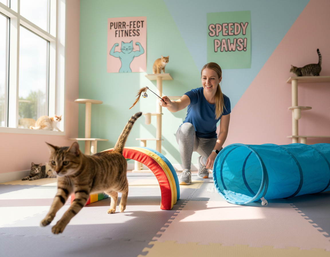 rýchlostný tréning pre mačky