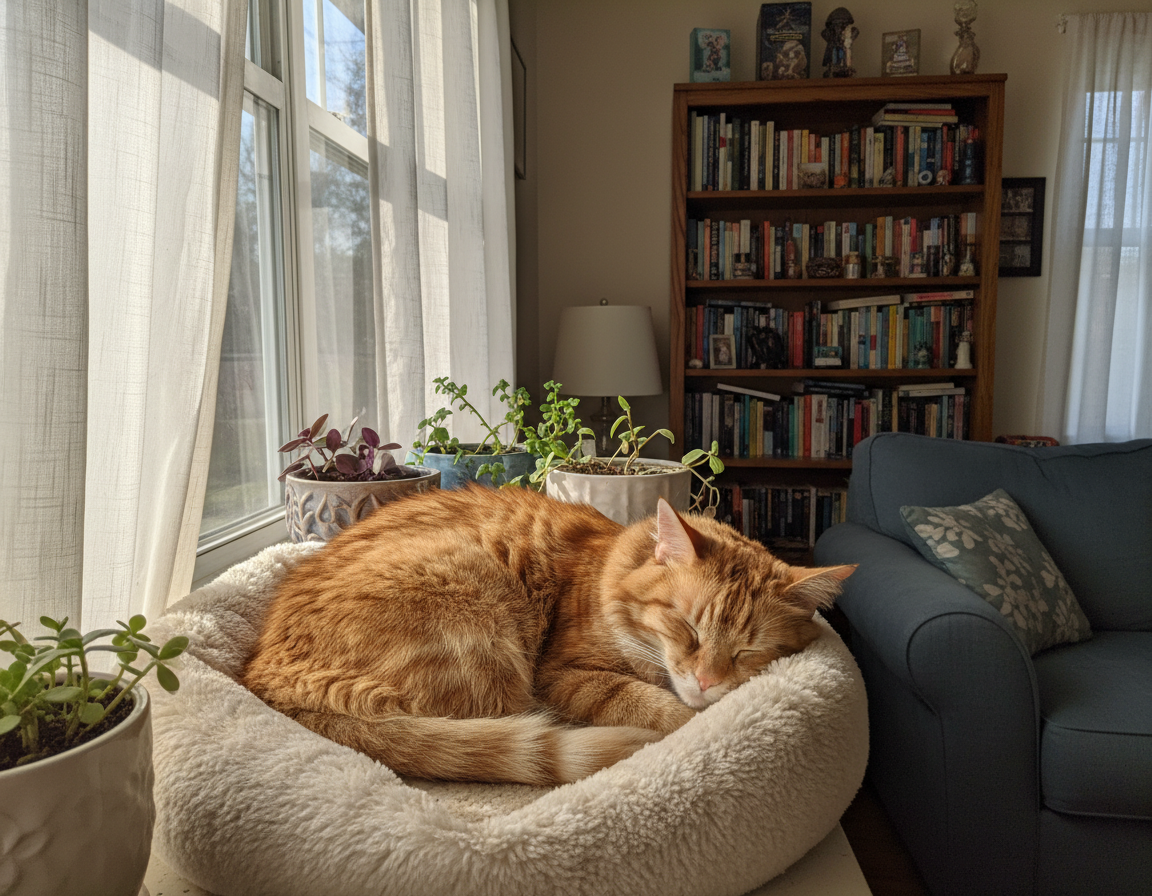 spánkové návyky mačky