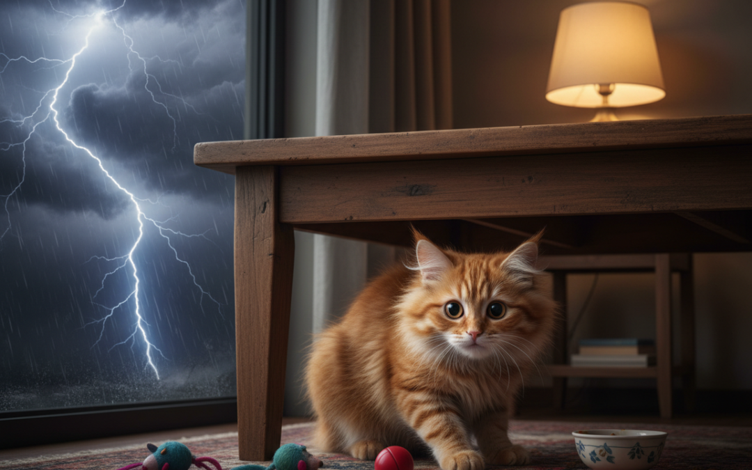Strach mačky z búrky – Všetko, čo o tom potrebuješ vedieť!