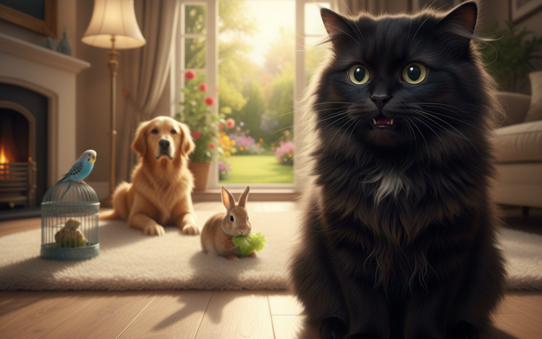 Strach mačky z iných zvierat – Všetko, čo o tom potrebuješ vedieť!