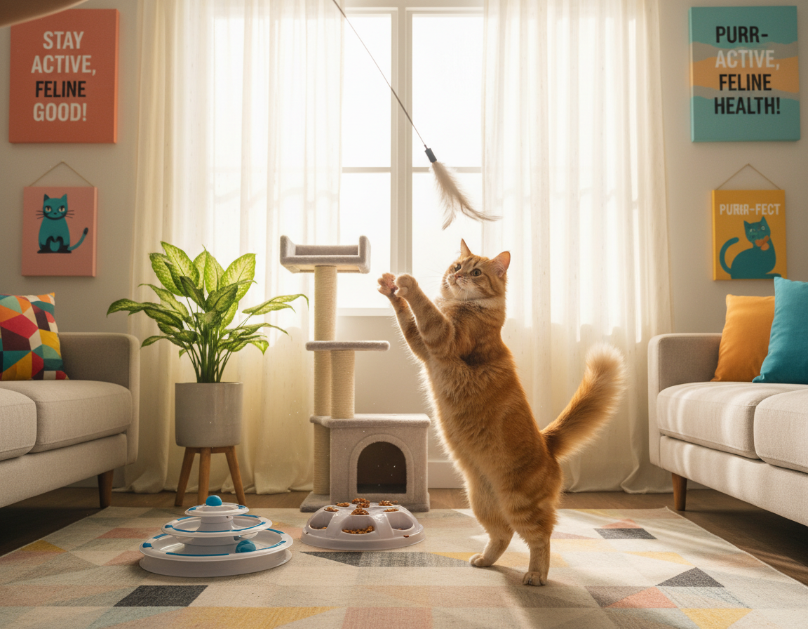 stratégie proti lenivému životnému štýlu mačky