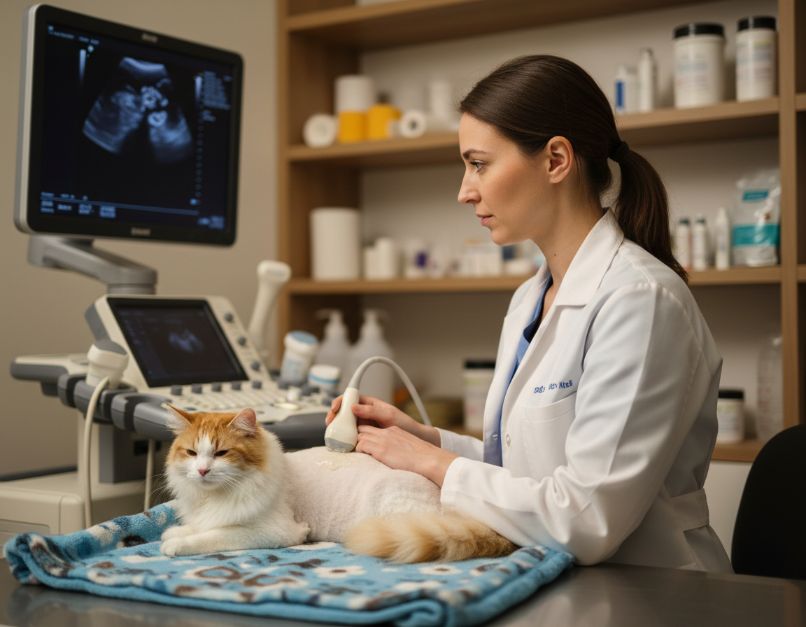 ultrazvuková diagnostika u mačiek