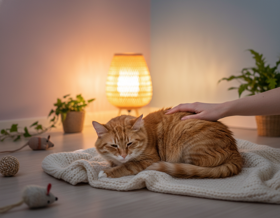 upokojujúce techniky pre mačky