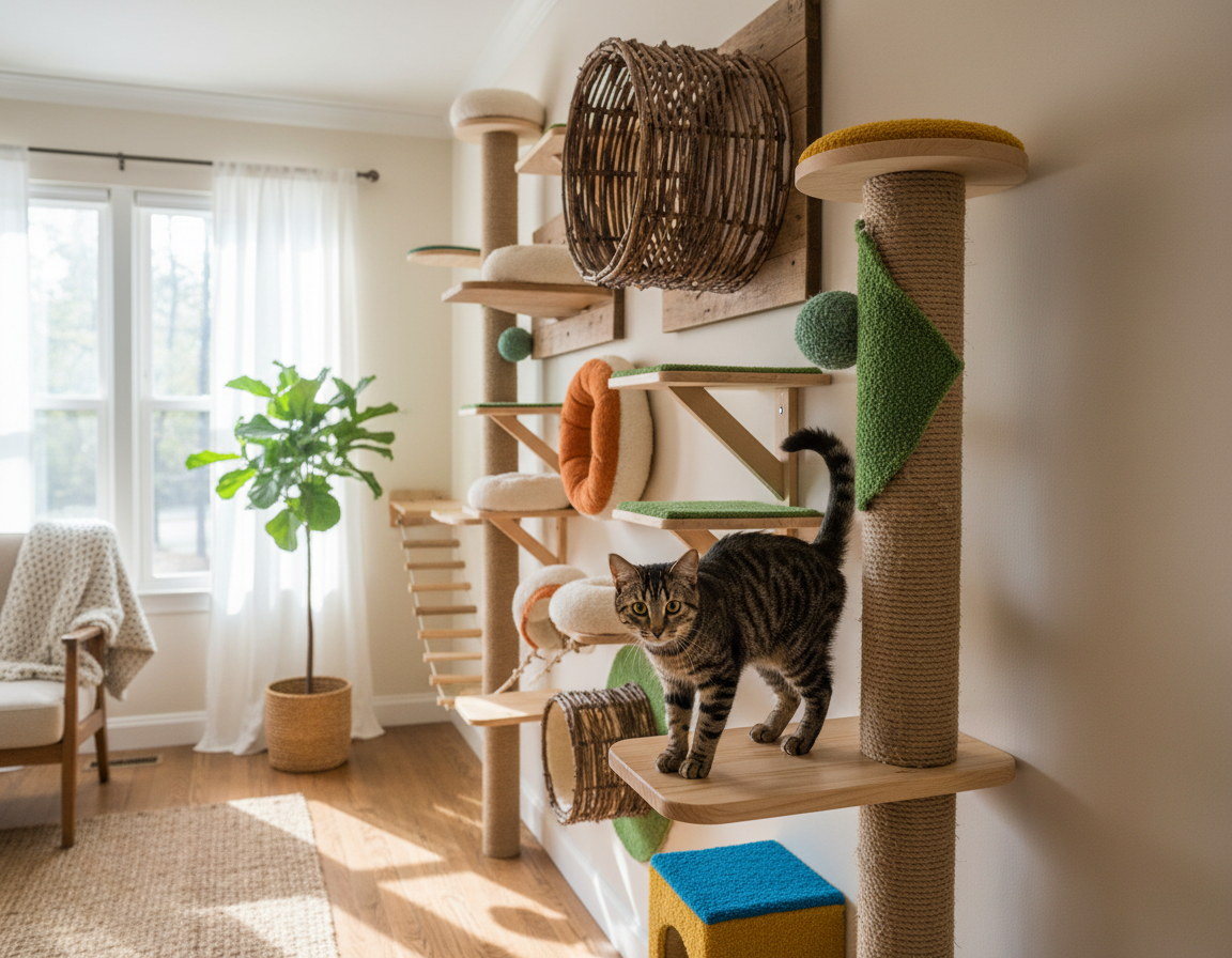 Vytvorenie lezeckej steny pre mačky – Všetko, čo o tom potrebuješ vedieť!