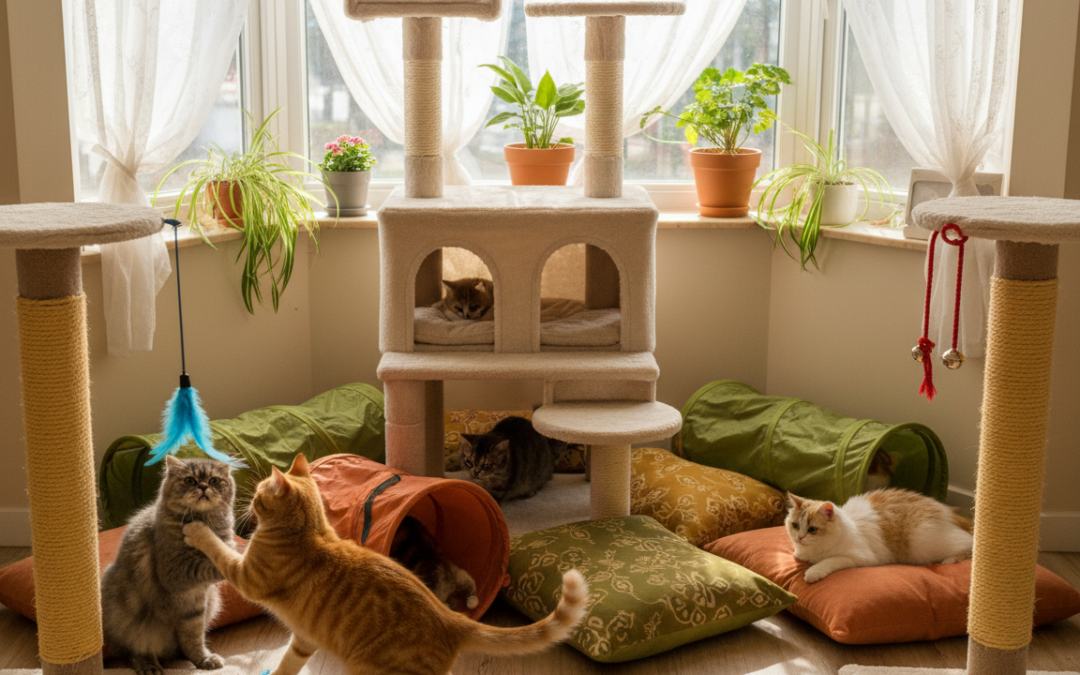 Vytvorenie priestoru na hranie pre mačky – Všetko, čo o tom potrebuješ vedieť!