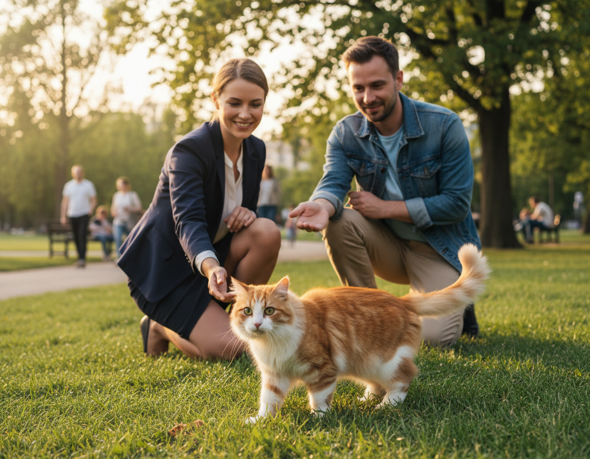 vzťah mačky k cudzím ľuďom