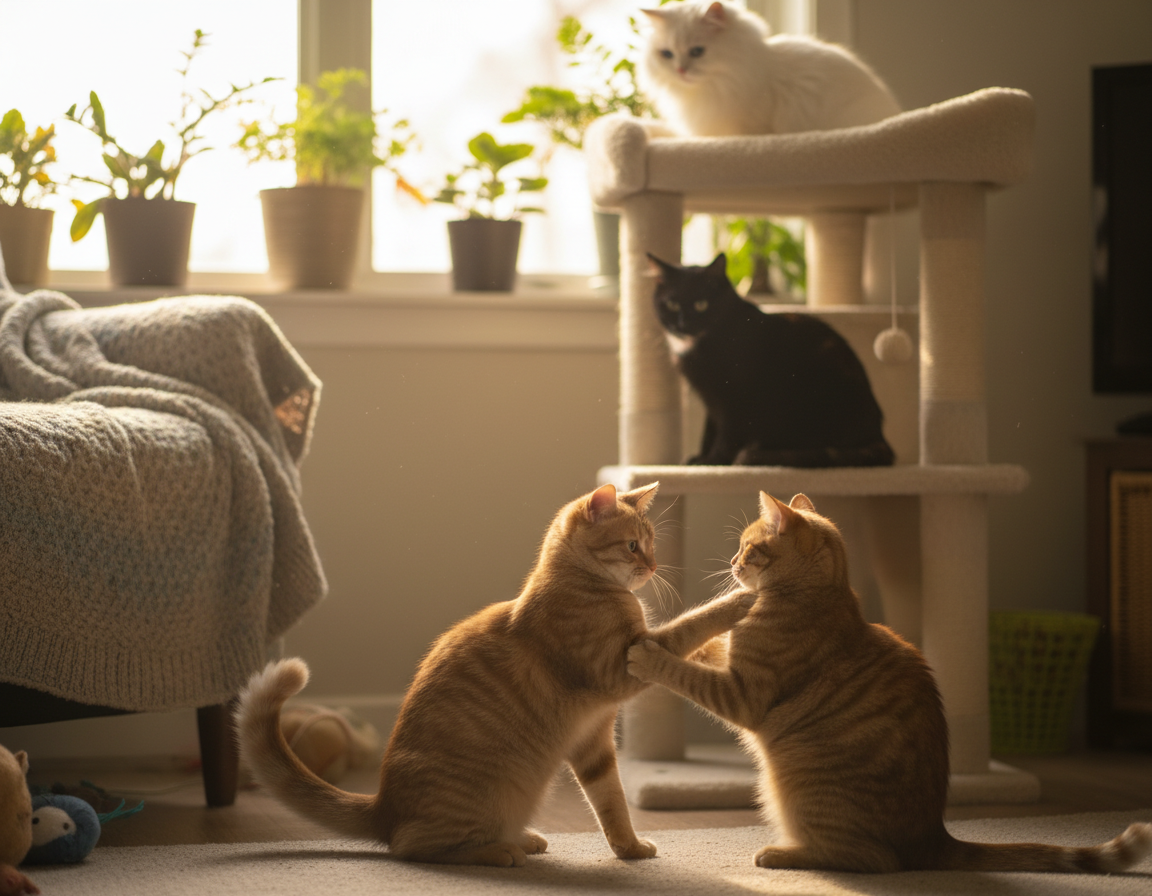 vzťahy mačky s inými mačkami