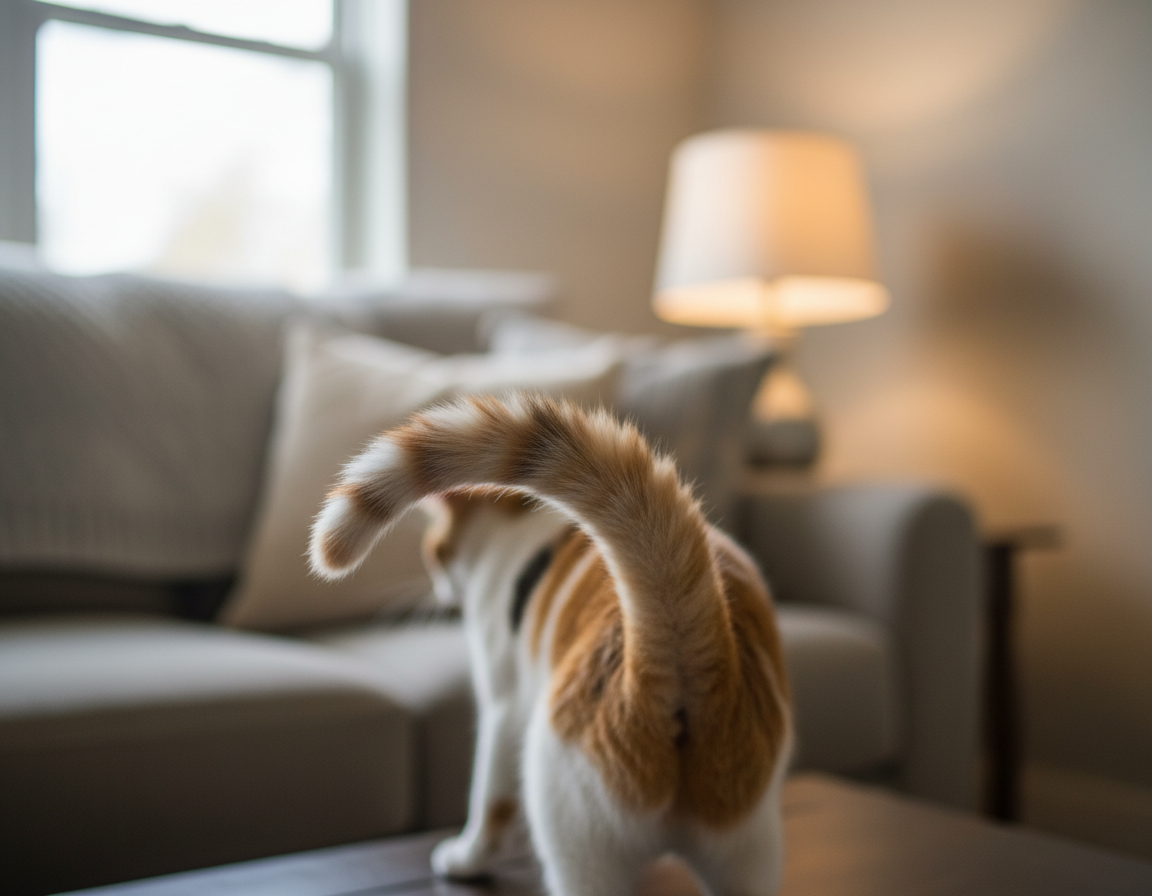 analýza pohybov chvosta mačky