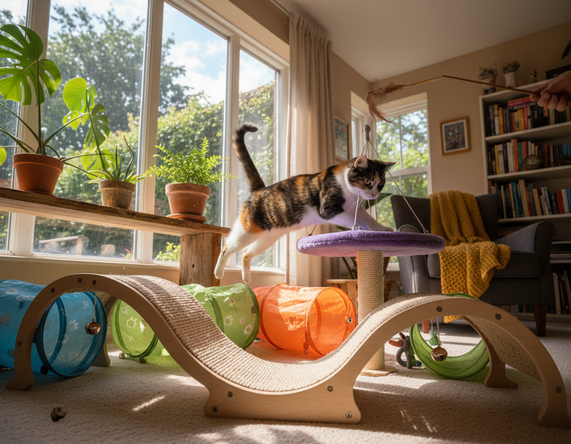 domaca-prekazkova-draha-pre-macku domáca prekážková dráha pre mačku