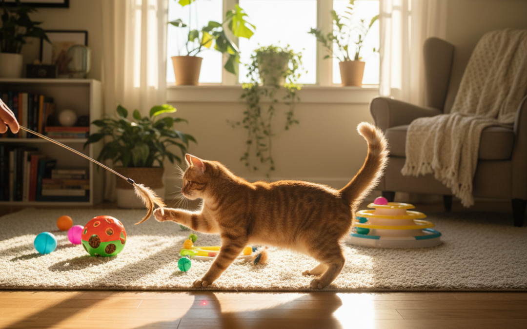 Interaktívne hry na podporu pohybu mačky – Všetko, čo o tom potrebuješ vedieť!