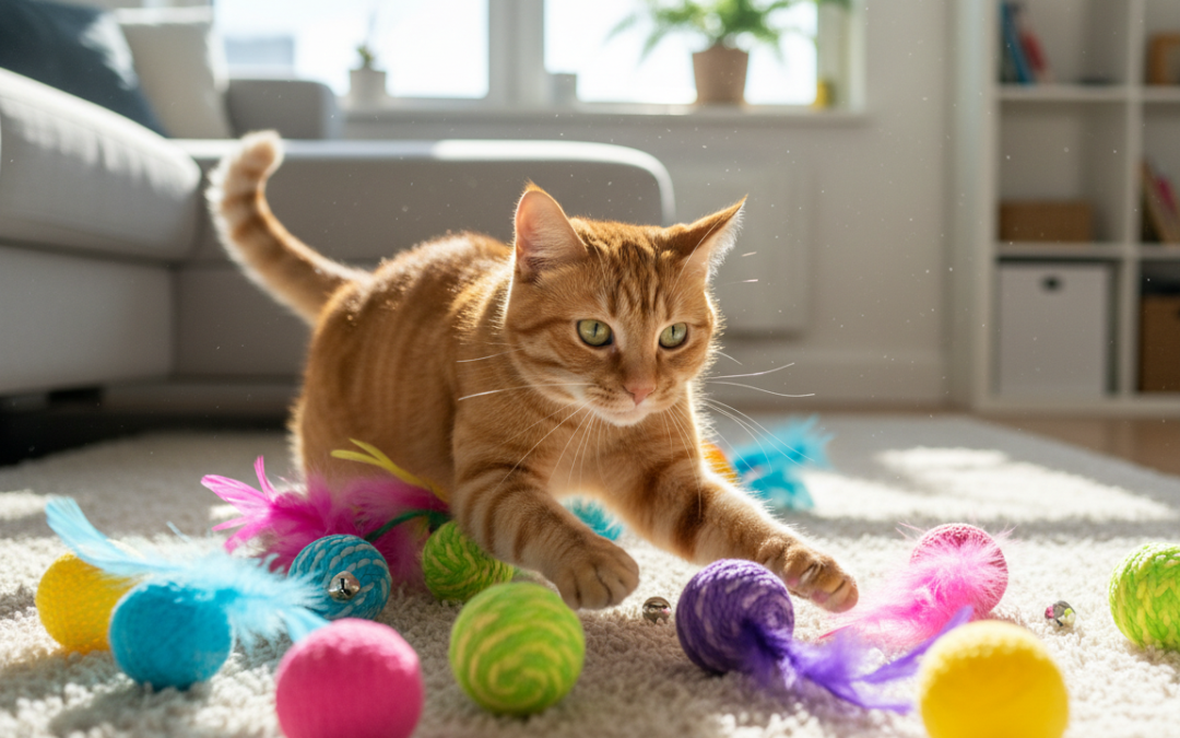 Interaktívne hry s loptičkami pre mačku – Všetko, čo o tom potrebuješ vedieť!