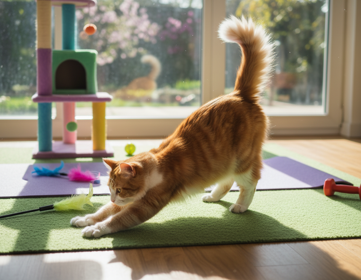 každodenné gymnastické cvičenia pre mačky