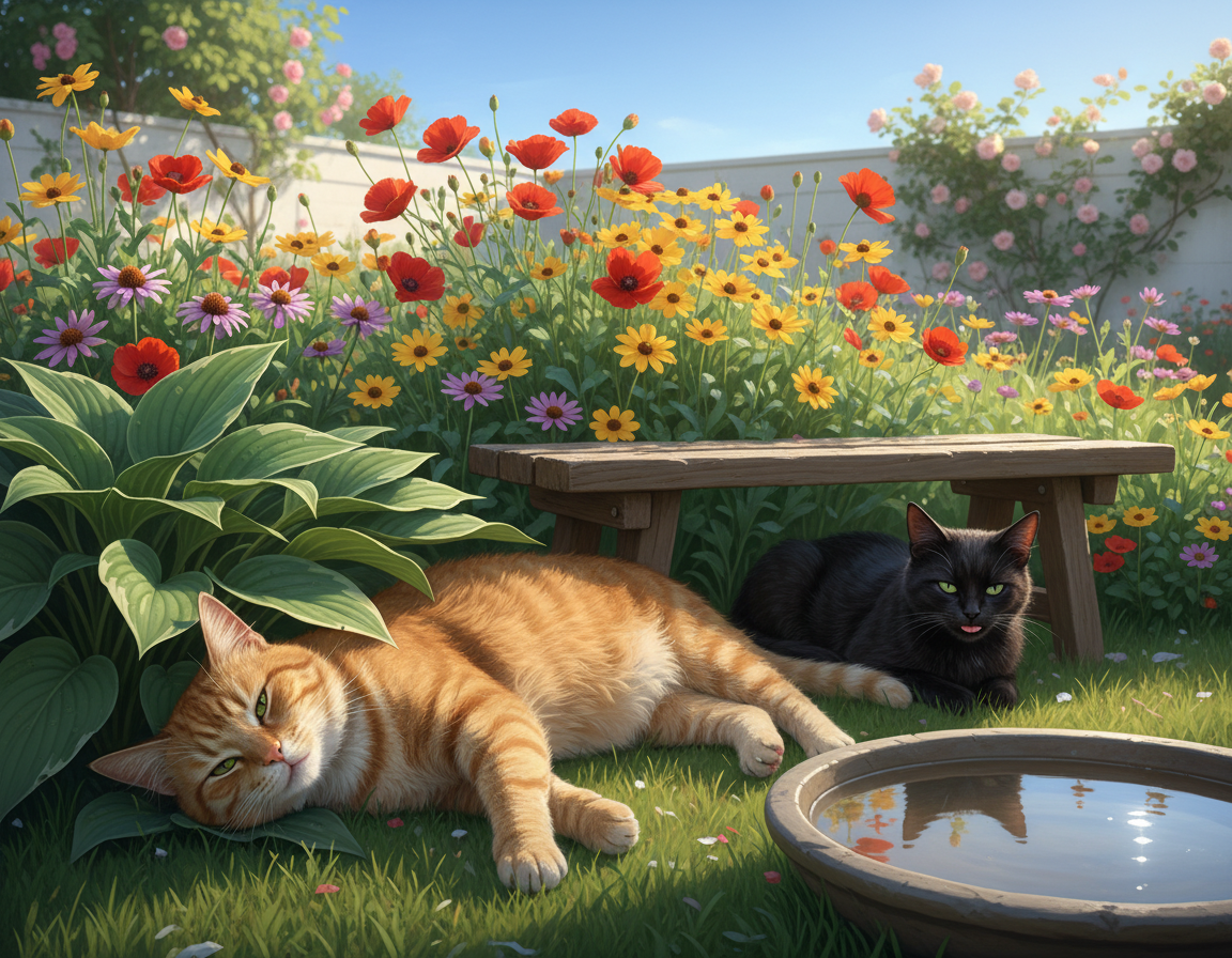 letný úpal u mačiek