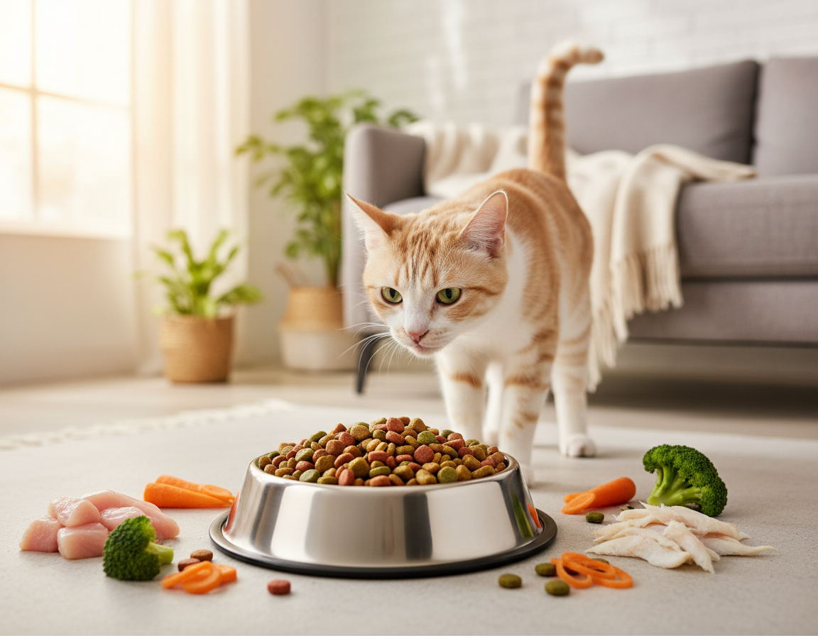 nízkotučná strava pre mačky